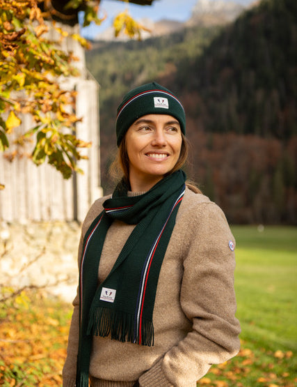 echarpe-bonnet-laine-made-in-france-vert-2