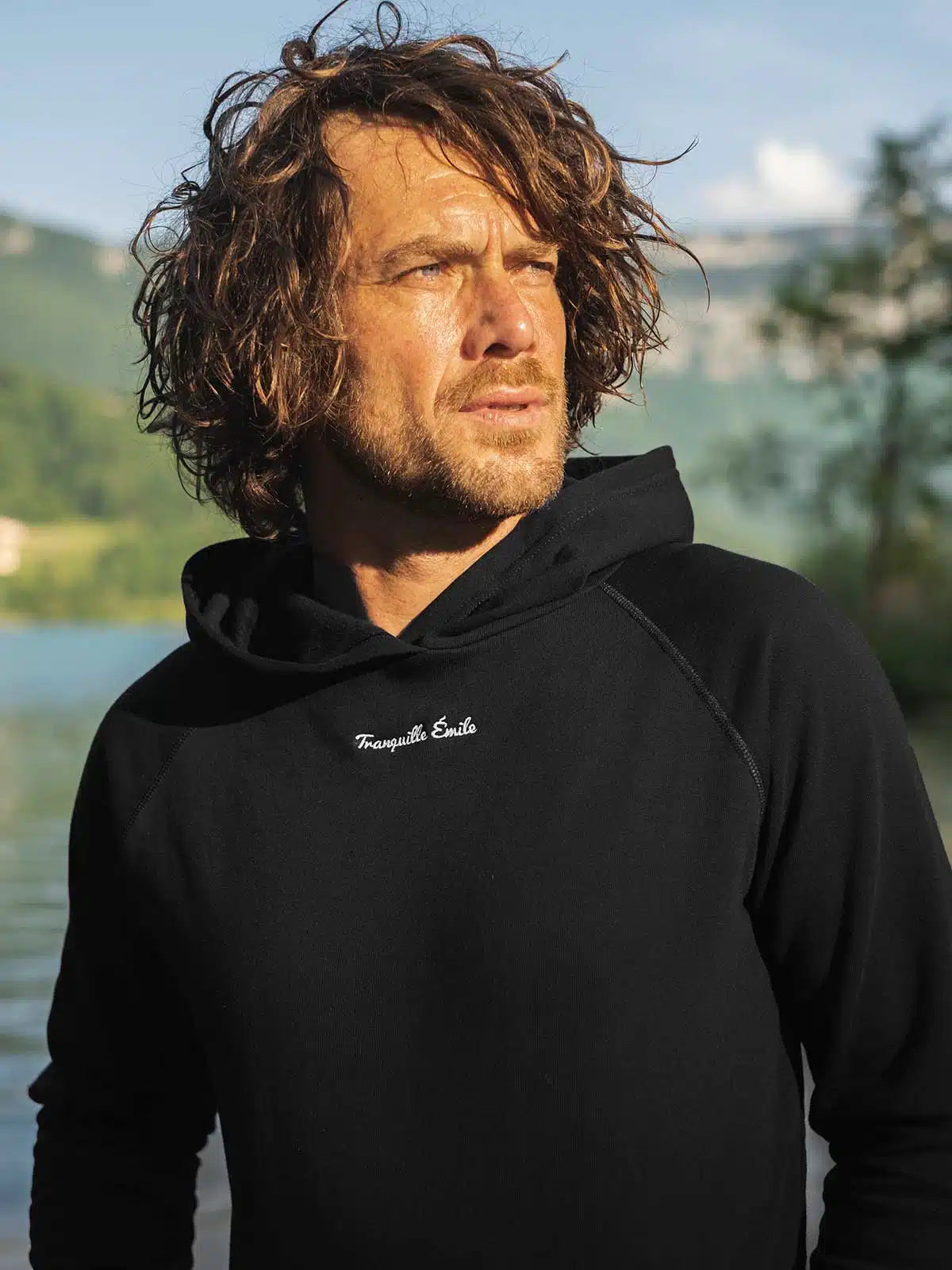 à Capuche Sweat Homme Coton Bio Le Confortable Noir – Tranquille