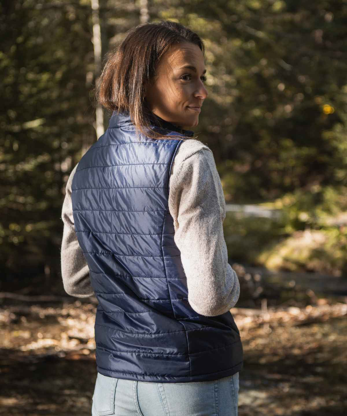 Doudoune bleue la tempérée femme