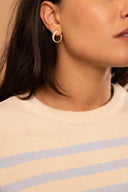 Pull marin femme rayé détail boutons - Le Matelot confection française