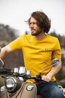 T-shirt homme safran en coton confectionné en France - L'Authentique vue de face