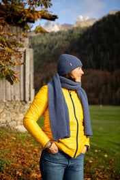 bonnet-echarpe-recycle-made-in-france-bleu