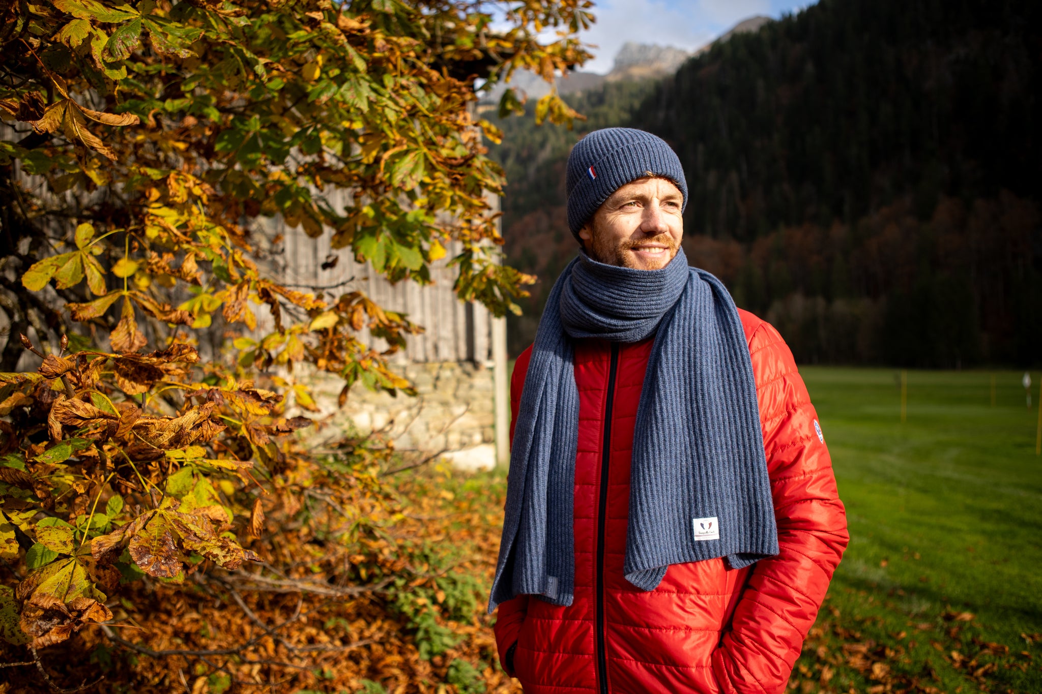 echarpe-bonnet-recyclé-made-in-france-bleu-2