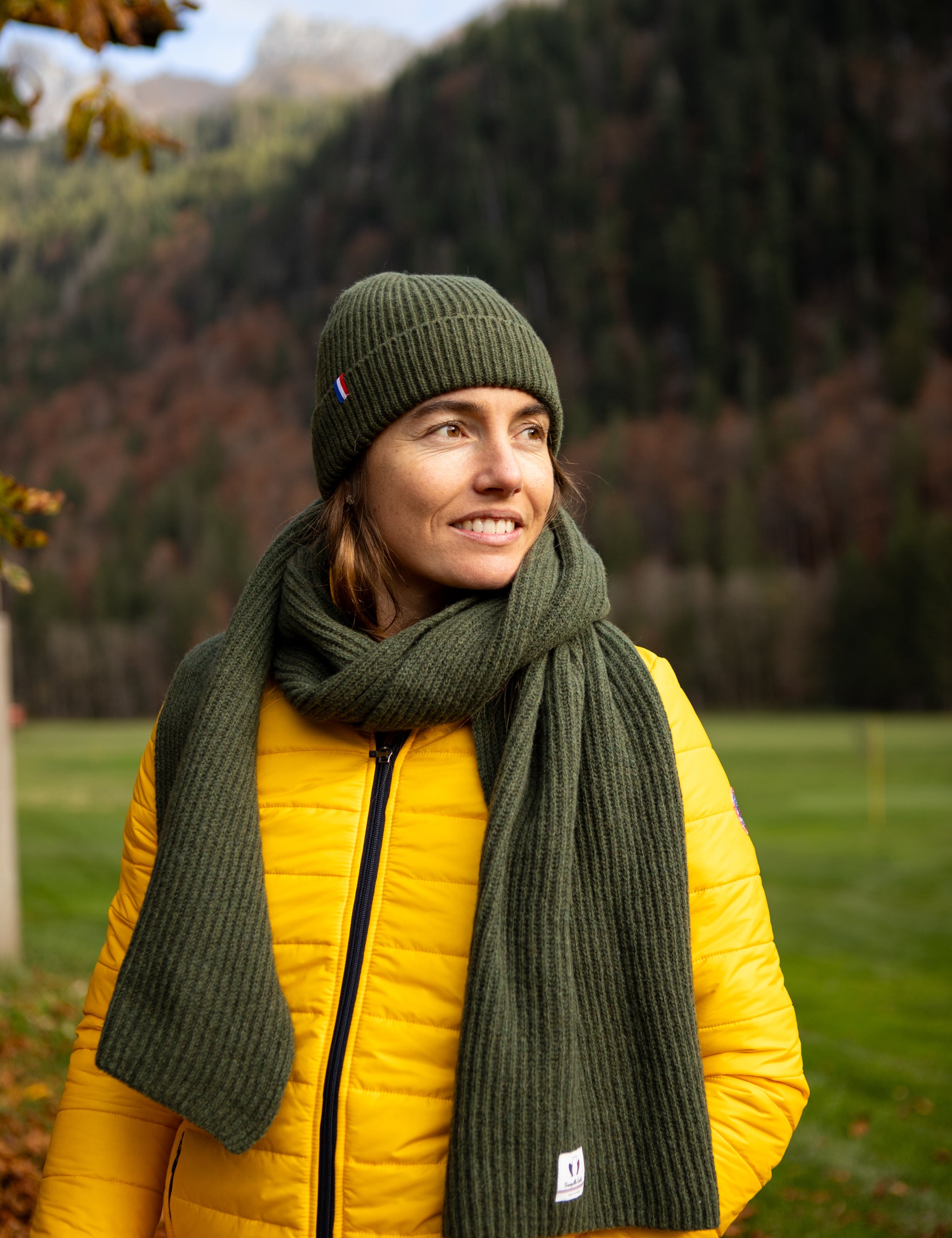 bonnet-echarpe-recycle-made-in-france-vert