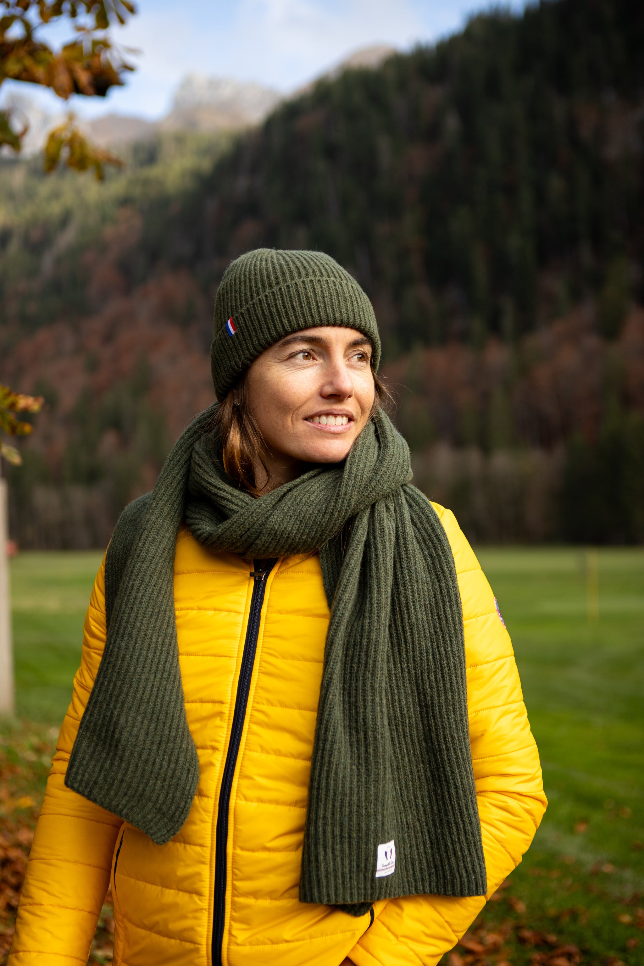 bonnet-echarpe-recycle-made-in-france-vert