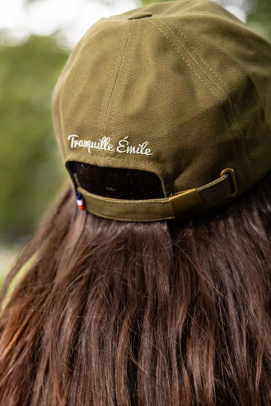 Casquette kaki détail boucle bronze - La Classique confection française