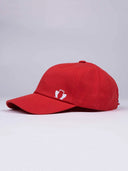 Casquette rouge coton portée - La Classique Tranquille Emile