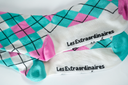 Chaussettes dépareillées jacquard confectionnées en France - Les Extraordinaires vue de face