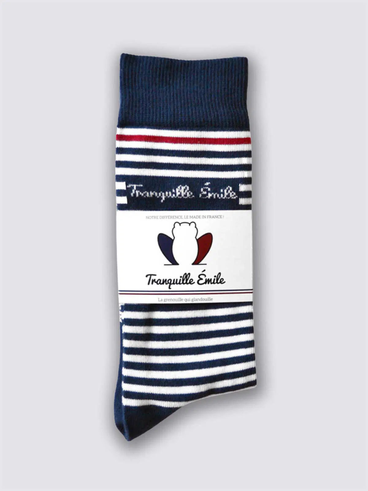 Chaussettes rayées détail rayures - Les Rayées confection française