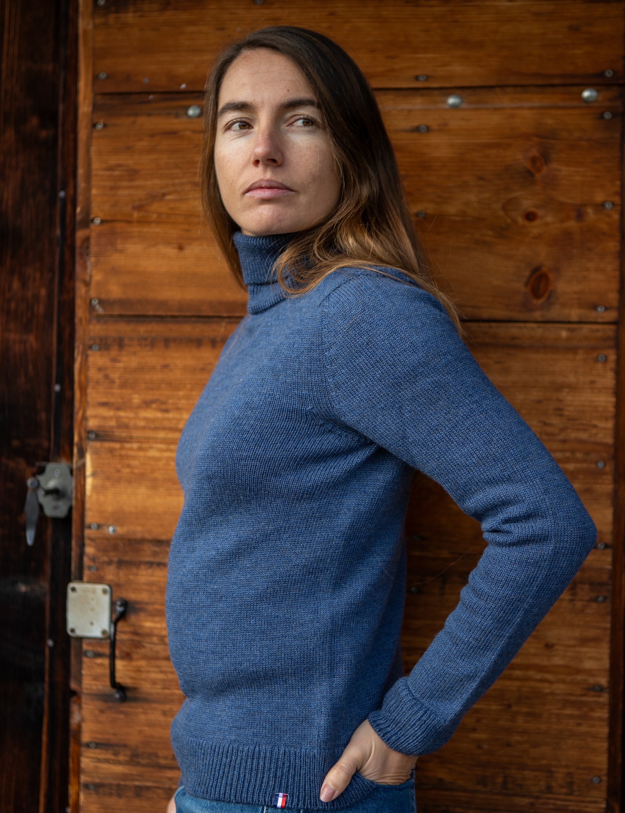 col-roulé-laine-made-in-france-bleu-femme