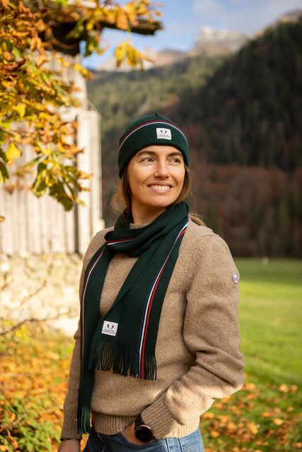 echarpe-bonnet-laine-made-in-france-vert-2