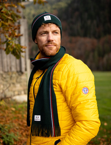 echarpe-bonnet-laine-made-in-france-vert