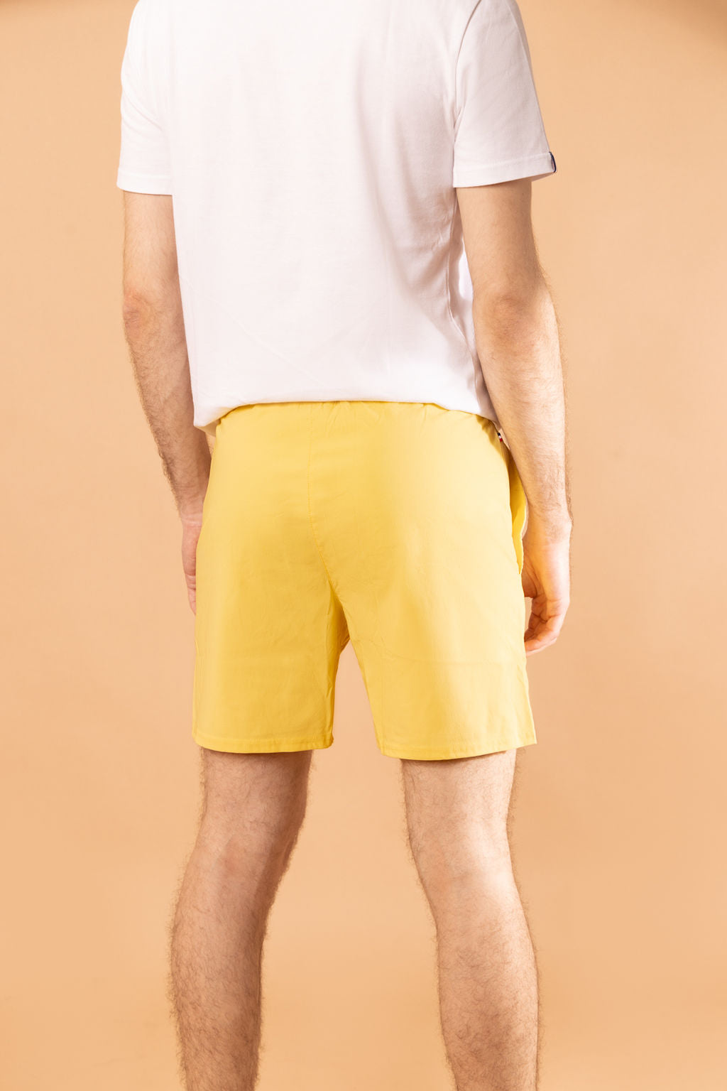 Maillot de bain homme jaune porté - Le Baigneur Tranquille Emile