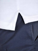 Polo homme tricolore détail rayures - L'Élégant confection française