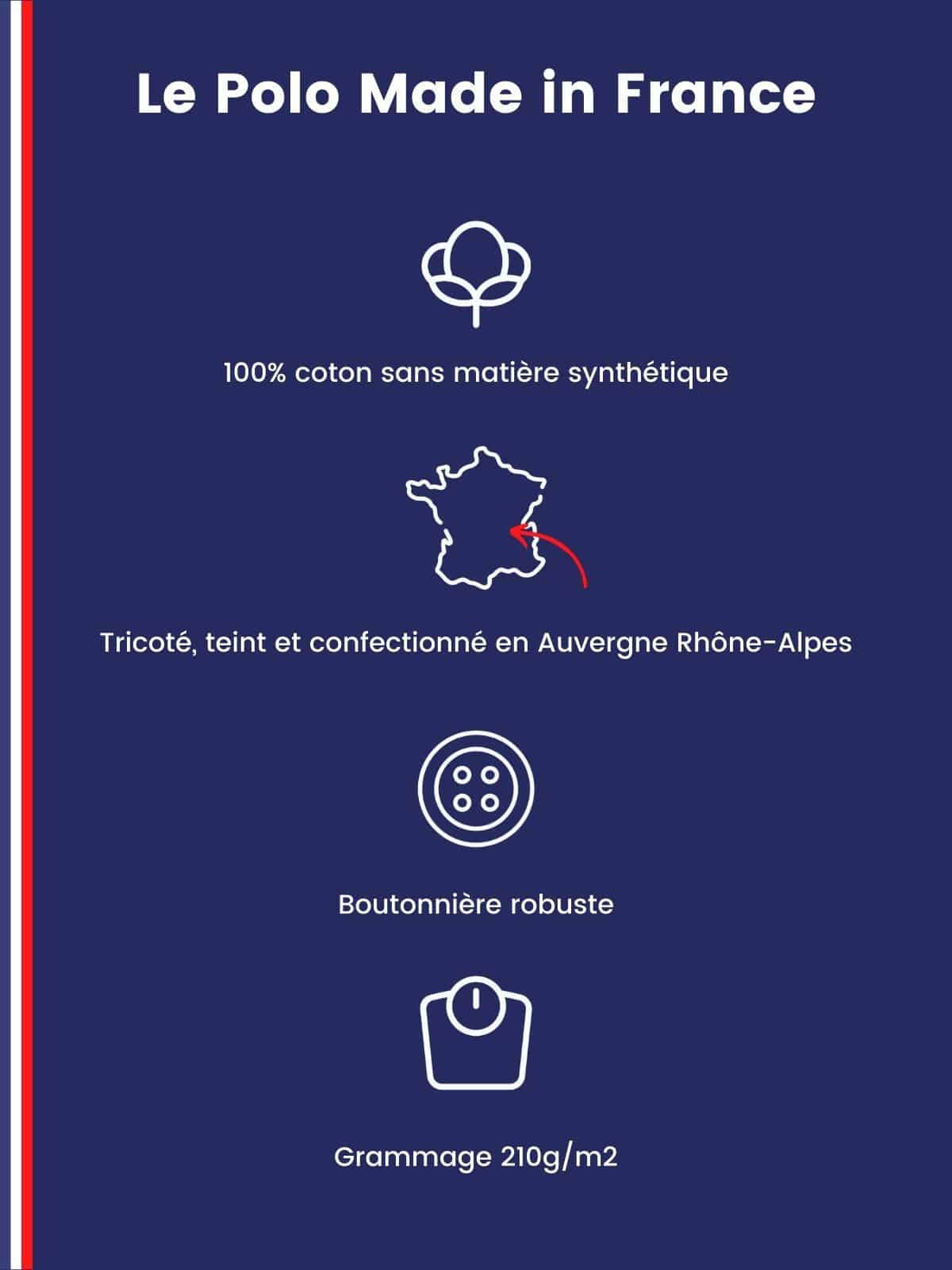 Polo homme rose détail col - L'Élégant confection française