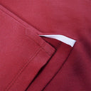 Polo homme bordeaux détail col - L'Élégant confection française