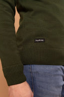 Pull marin homme kaki porté - Le Matelot Tranquille Emile