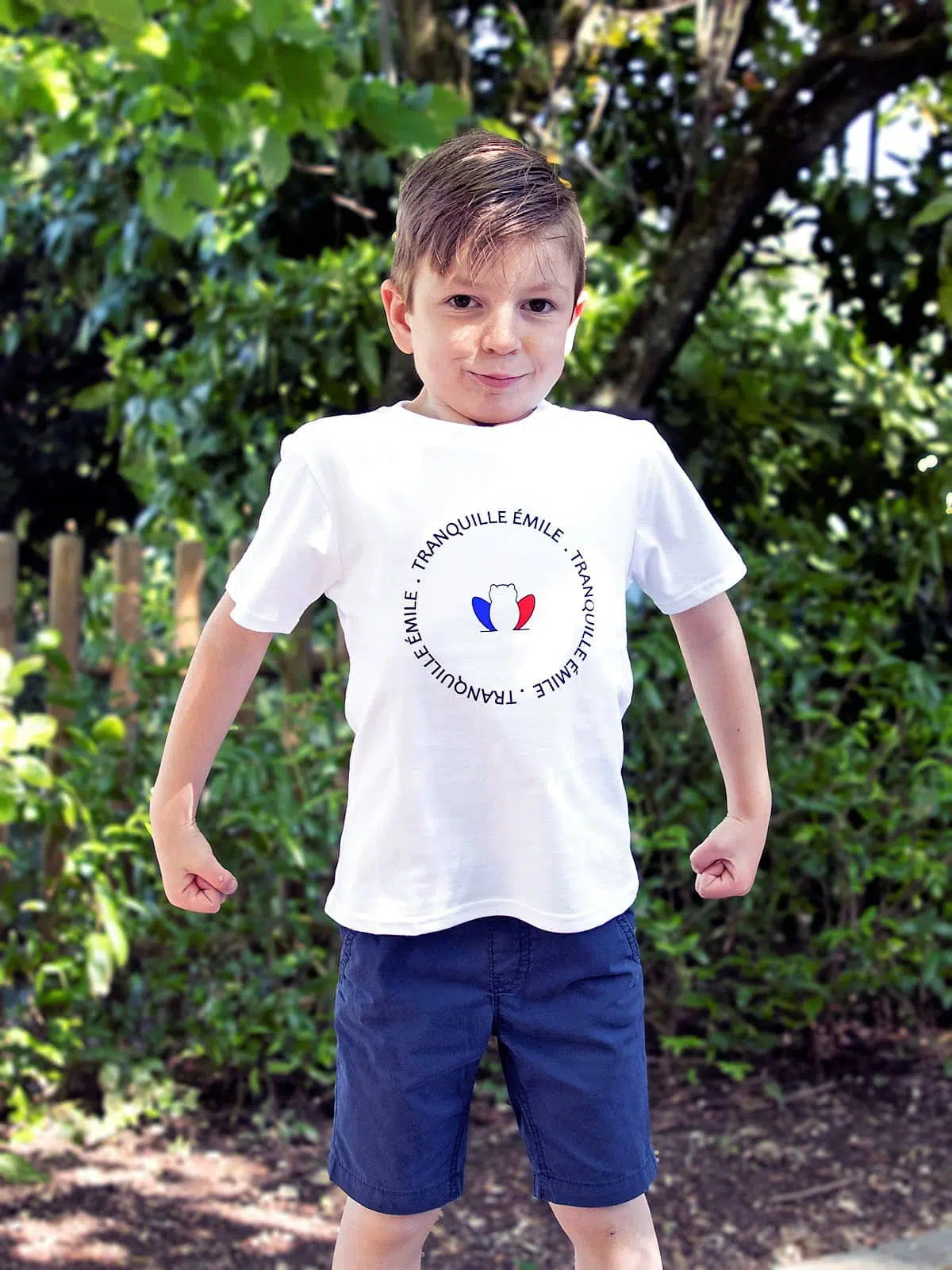 T-shirt enfant Le Bambin détail motif - confection française