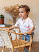 T-shirt enfant Petite Grenouille détail motif grenouille - confection française
