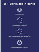 T-shirt enfant confectionné en France - fiche descriptive Tranquille Emile