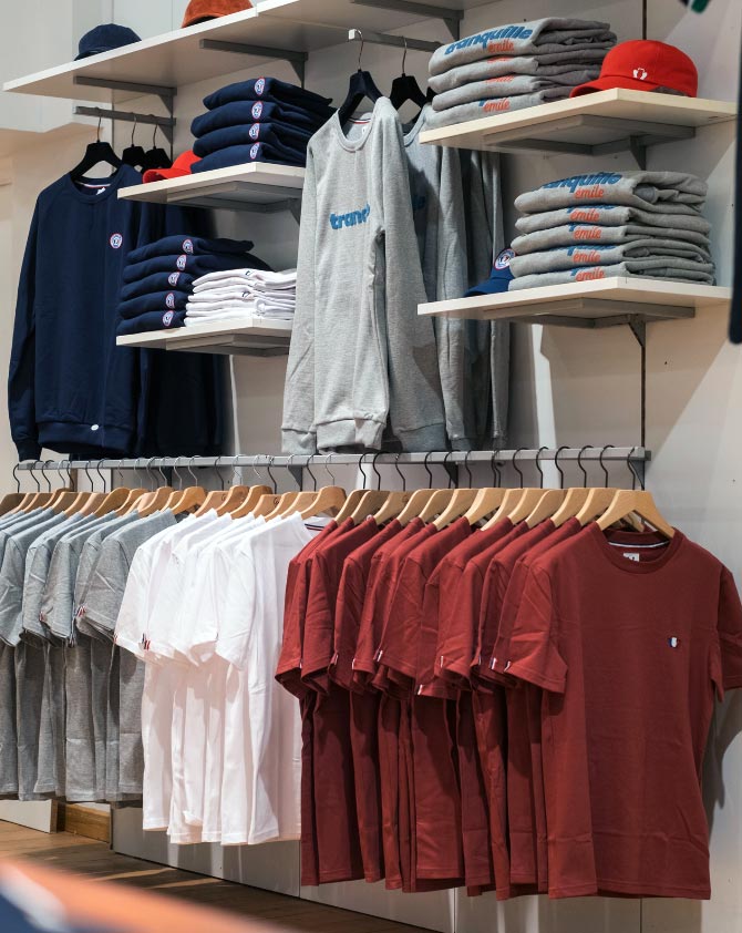 Vêtements Tranquille Émile confectionnés en France