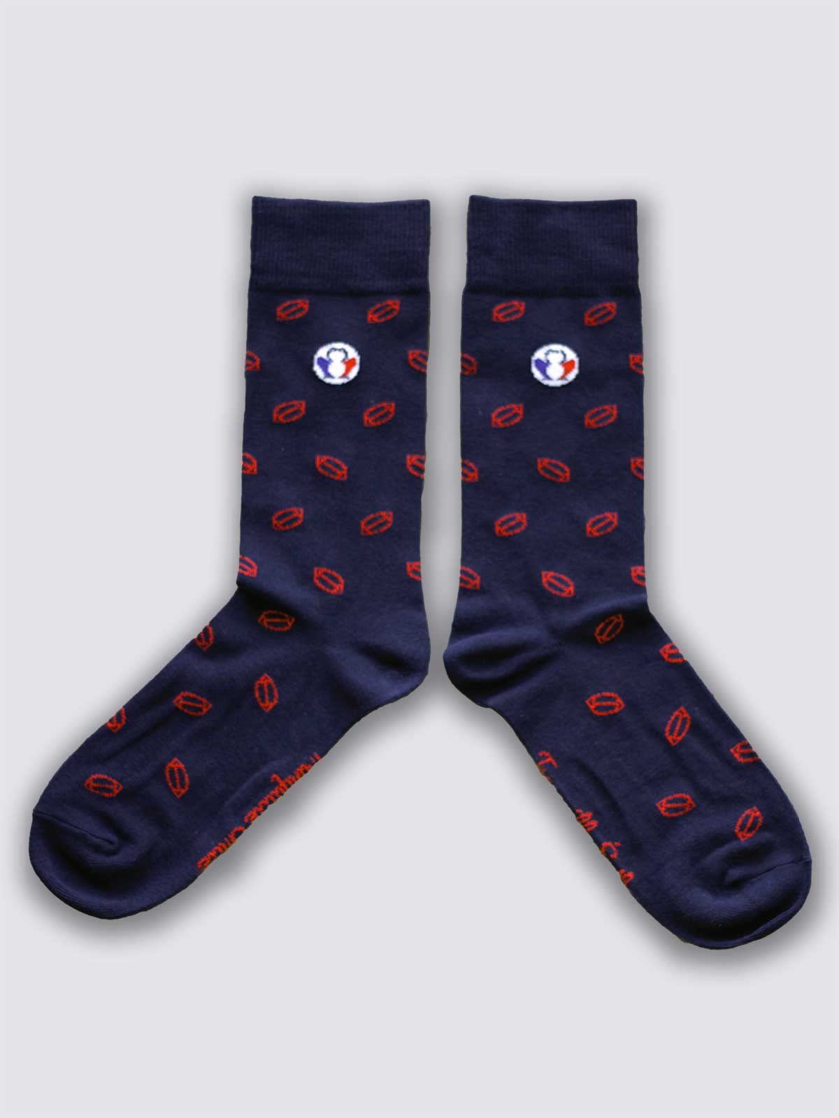 Chaussettes rugby portées - Les Rugby Tranquille Emile
