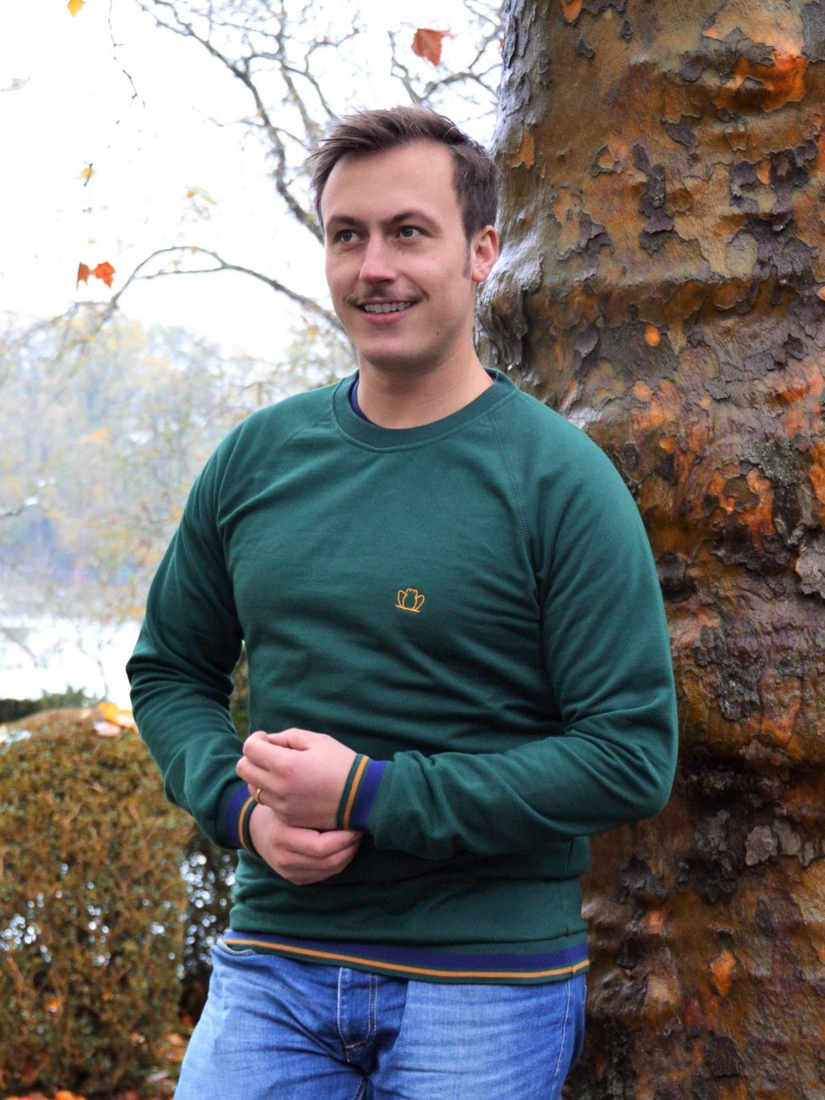 sweat-homme-made-in-france-le-forestier-vert-sapin