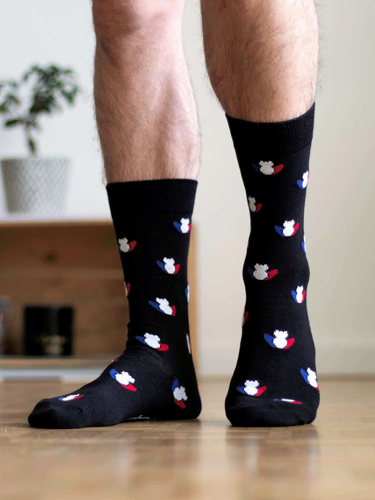 chaussettes-made-in-france-tranquille-emile-les-grenouilles-noires-tricolore-2